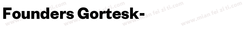Founders Gortesk字体转换